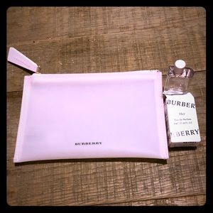Burberry pouch and deluxe perfume